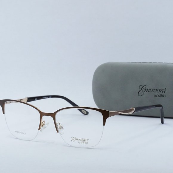 FINAL PRICE NEW EMOZIONI EM 4396 0FG4 00 BROWN GOLD EYEGLASSES main image 7